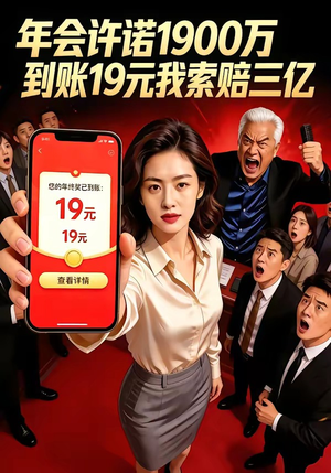 年会许诺1900万，到账19元我索赔三亿（75集）短剧全集更精彩