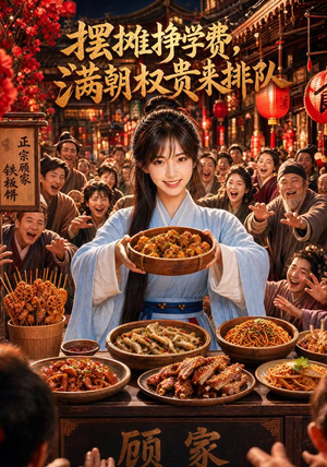 摆摊挣学费，满朝权贵来排队（89集）恋爱短剧分享