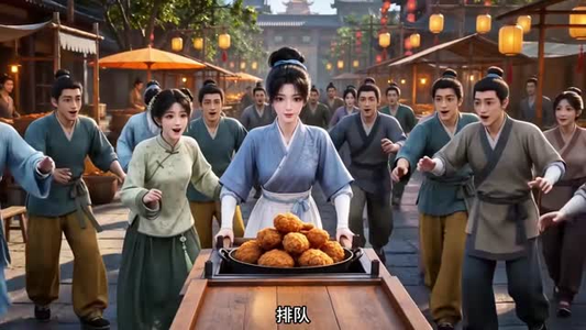 摆摊厨娘，我的炸鸡香懵古人（112集）热播短剧推荐