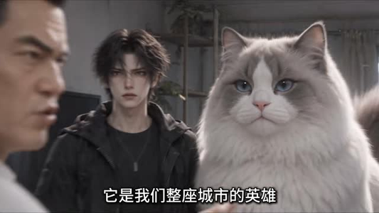 我家猫三百斤给我吃破产了（55集）热门火爆短剧